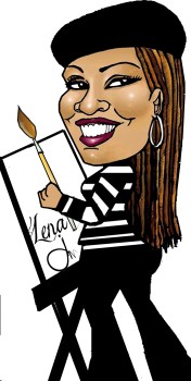 My name is Lena J. (Hopkins) Jackson; but in this case the 'J' is for my middle name, Janelle. I'm a full-time cartoonist, part-time columnist, self-published author, sporadic painter, occasional spoken-word poet, devoted art teacher, round-the-clock friend and I WAS BORN A DIVA!